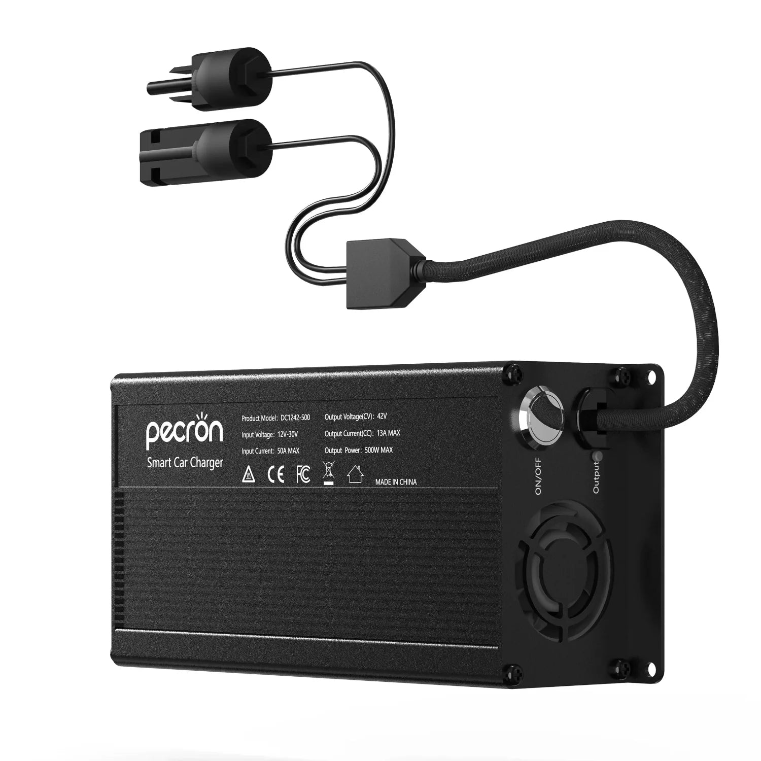 Pecron 500W billader DC1242 - 500 for biler, båter, campingvogner m.m. - PECRON.NO