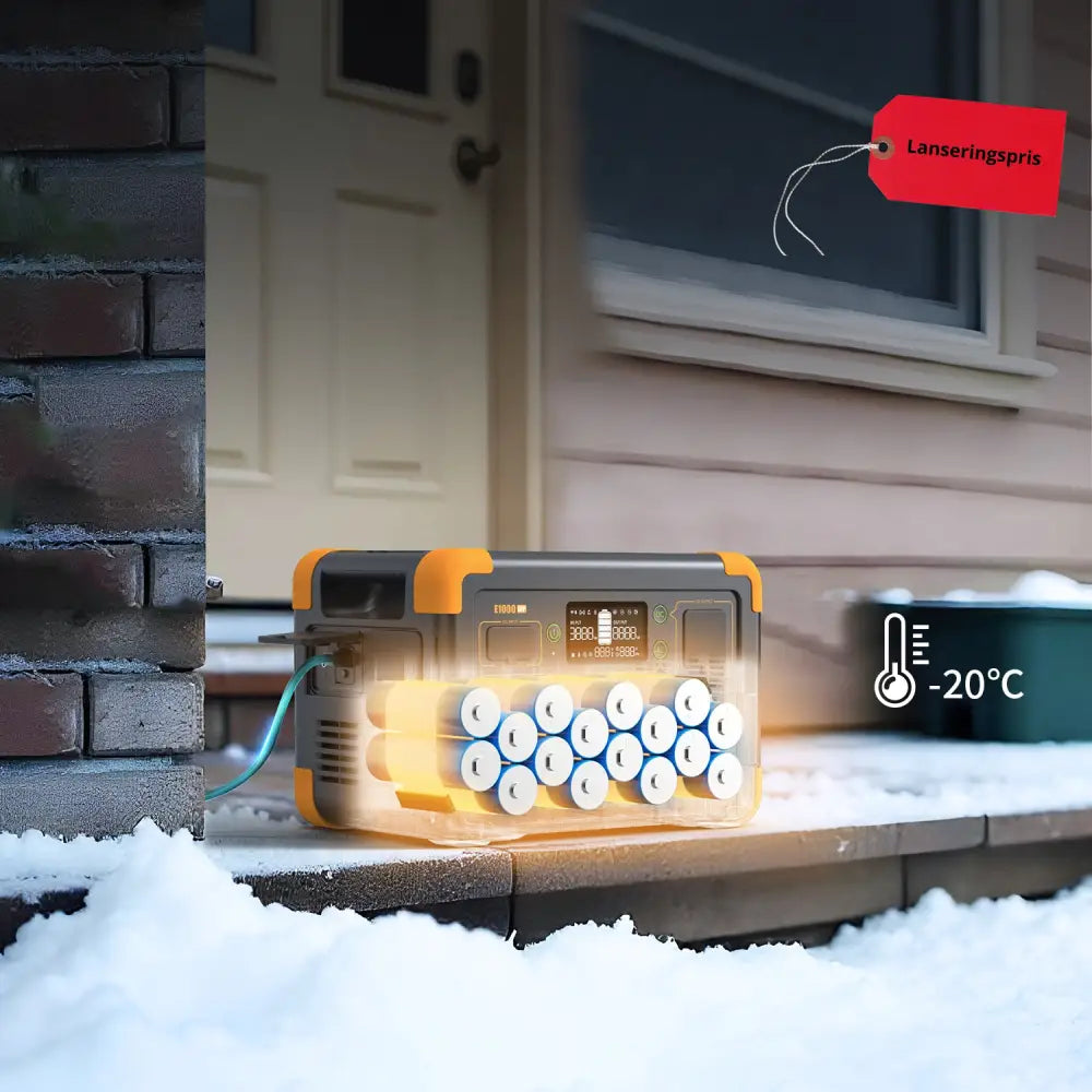 Pecron E1000LFP – For ekstremvær Forvarme mulighet!
