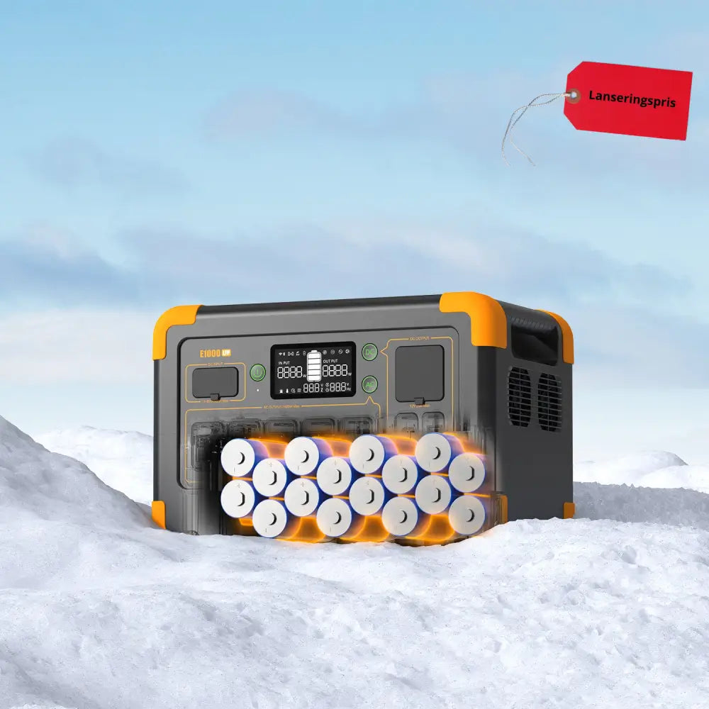 Pecron E1000LFP – For ekstremvær Forvarme mulighet!