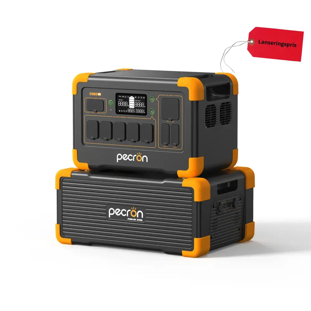 Pecron E1000LFP – For ekstremvær - Forvarme mulighet! - PECRON.NO