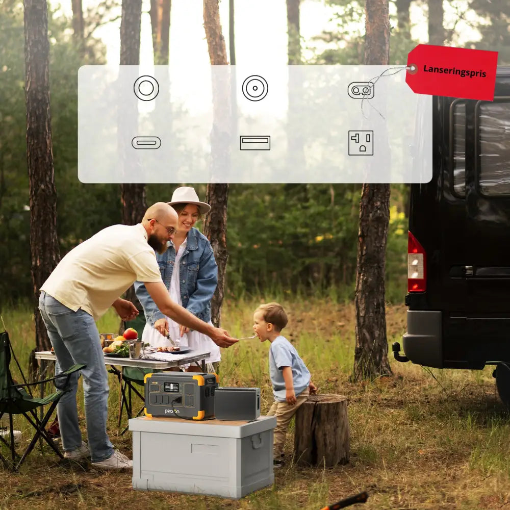 Pecron E1000LFP – For ekstremvær Forvarme mulighet!