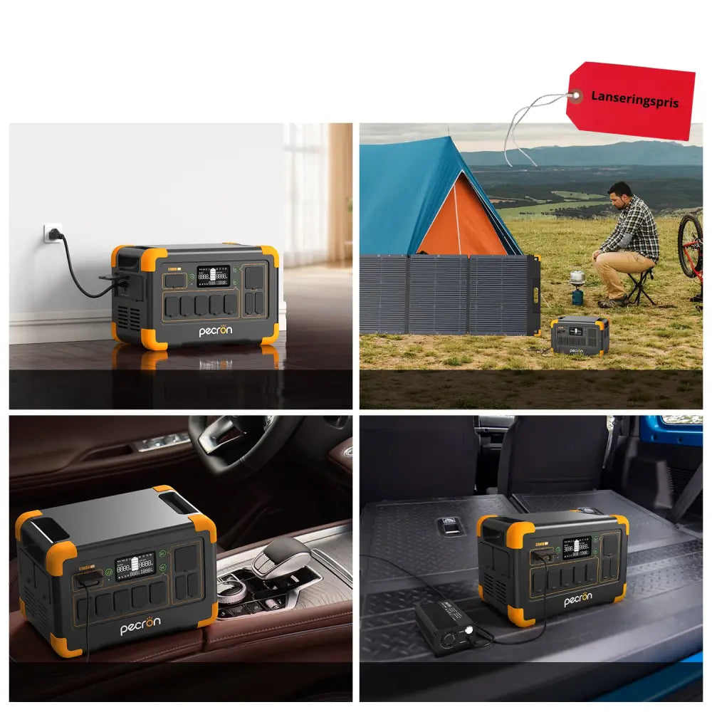 Pecron E1000LFP – For ekstremvær Forvarme mulighet!