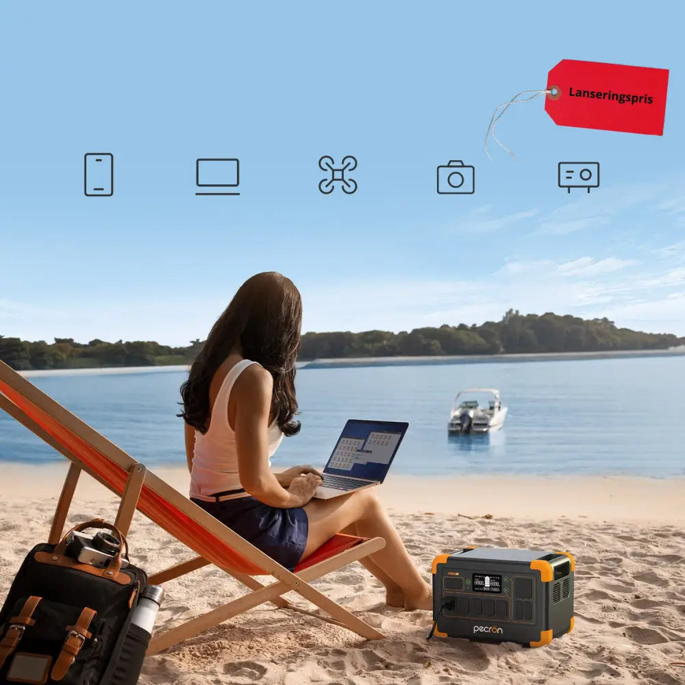 Pecron E1000LFP – For ekstremvær Forvarme mulighet!