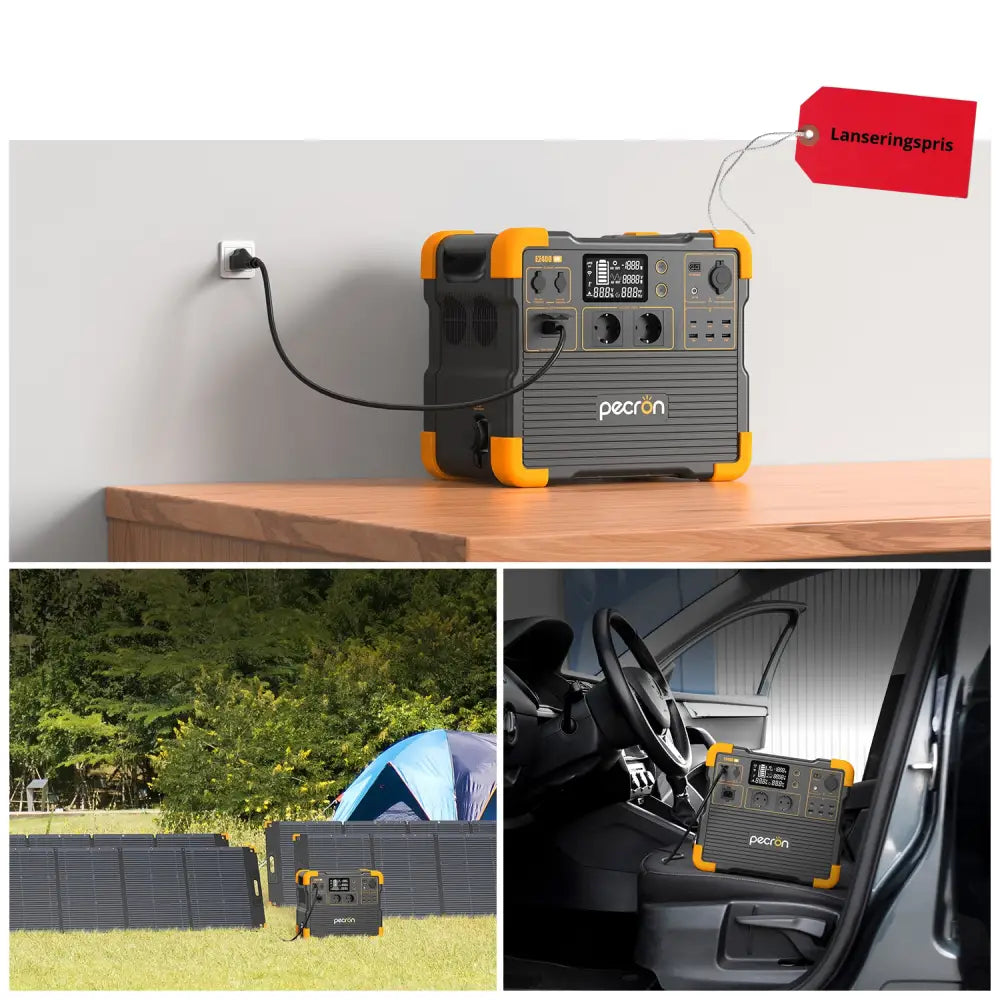 Pecron E1500LFP – Kraftig og smart strømstasjon for hytte camping og backup