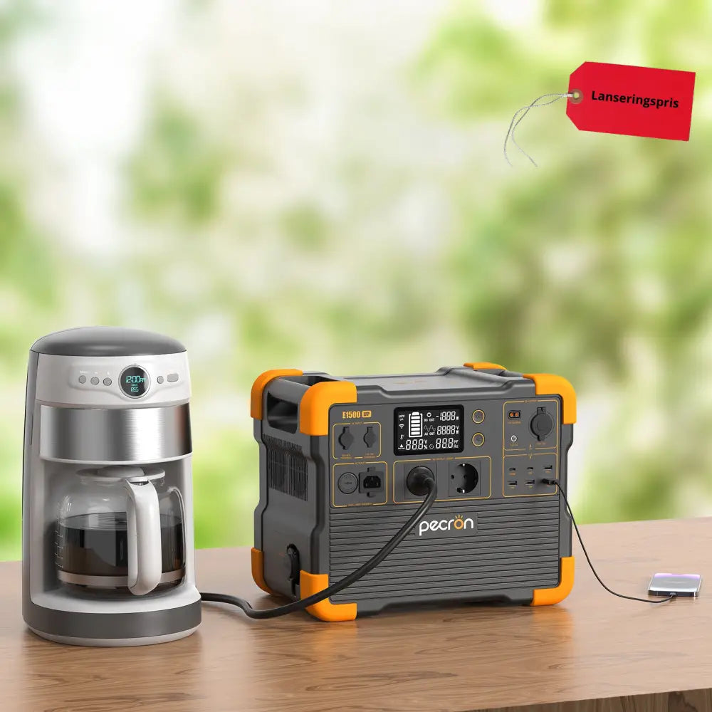 Pecron E1500LFP – Kraftig og smart strømstasjon for hytte camping og backup