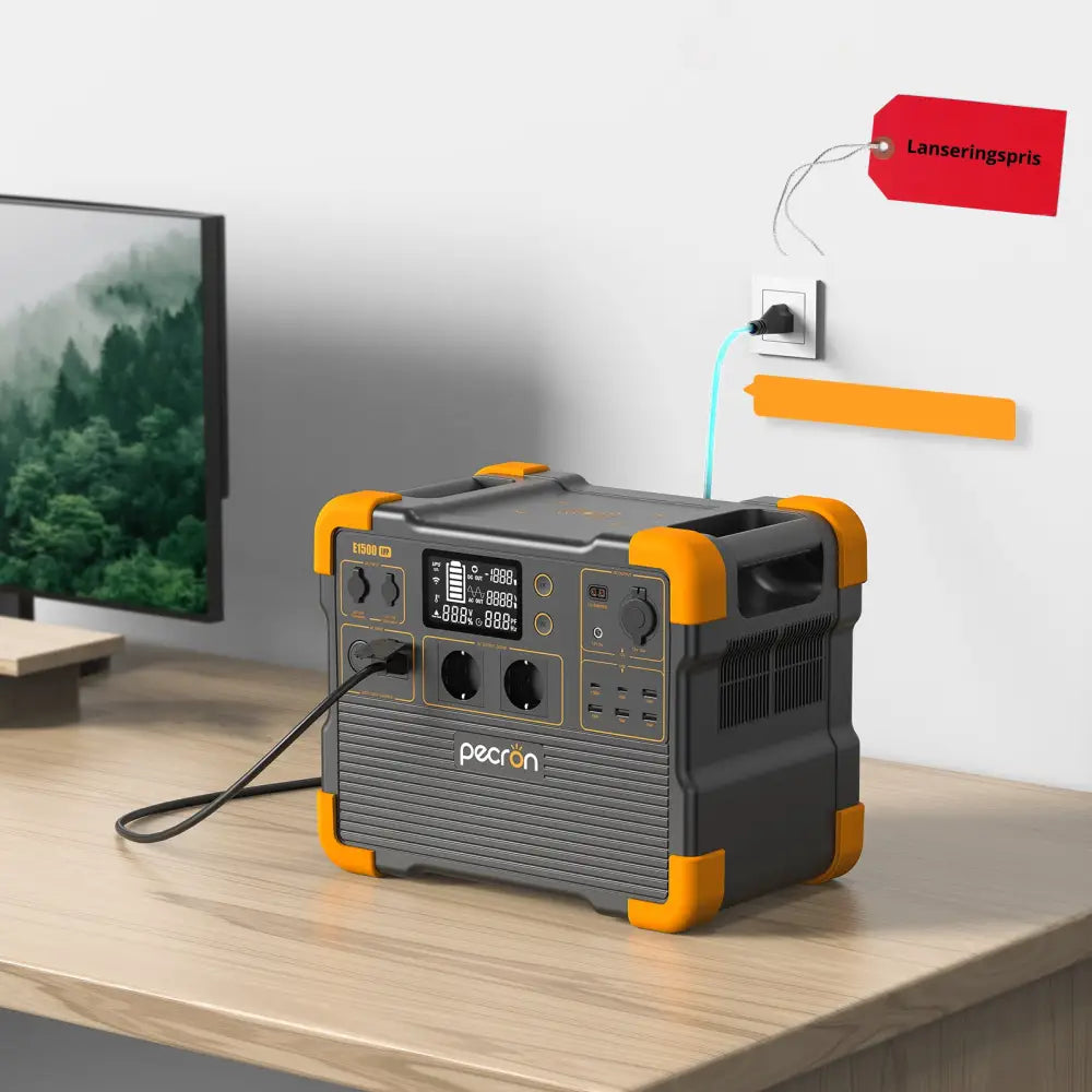 Pecron E1500LFP – Kraftig og smart strømstasjon for hytte camping og backup