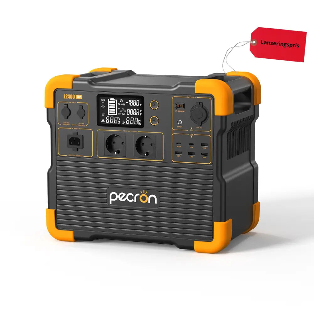Pecron E1500LFP – Kraftig og smart strømstasjon for hytte camping og backup