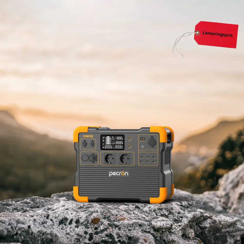Pecron E1500LFP – Kraftig og smart strømstasjon for hytte camping og backup