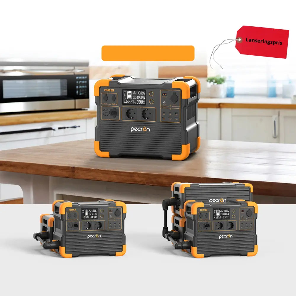 Pecron E1500LFP – Kraftig og smart strømstasjon for hytte camping og backup