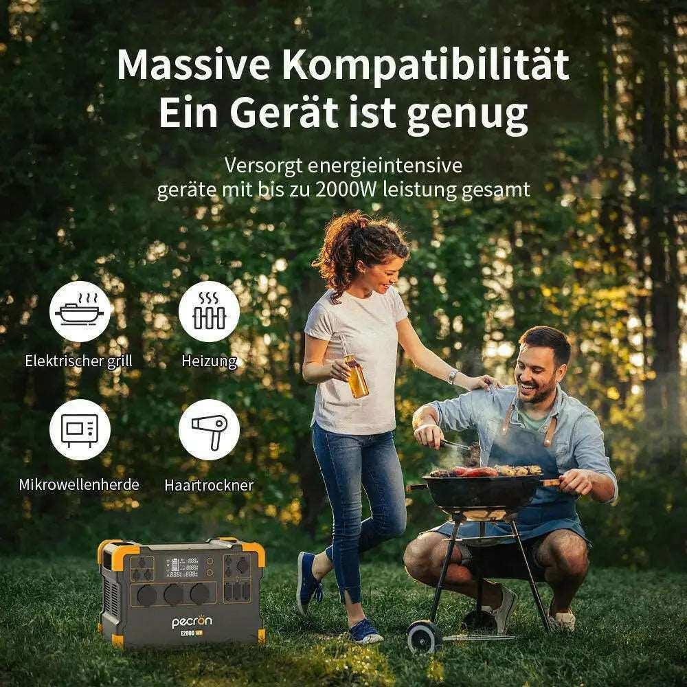 PECRON E2000LFP - Pakketilbud med 2 x solcellepaneler - PECRON.NO