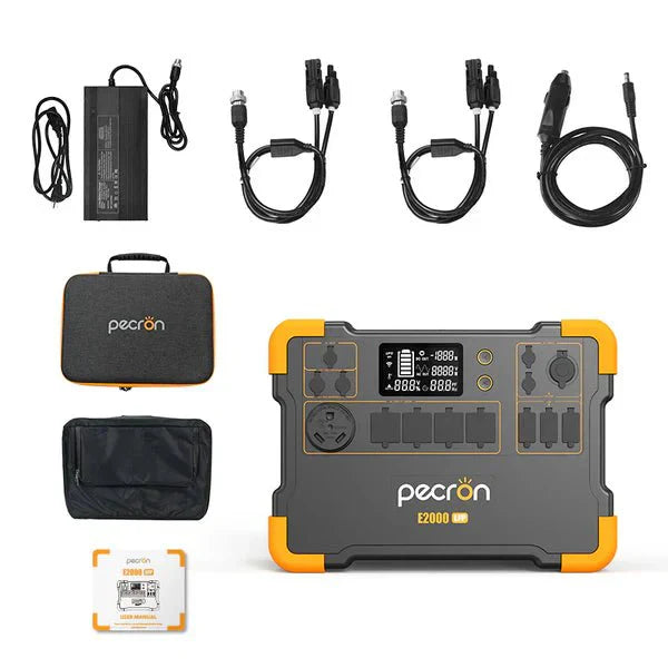 PECRON E2000LFP Expandable Solar Generator System Kit - PECRON.NO