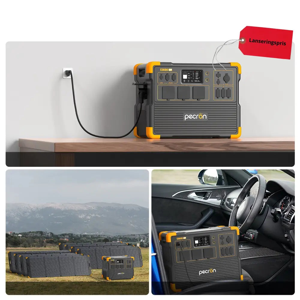Pecron E3600LFP – Toppmodell for profesjonell og off grid strøm