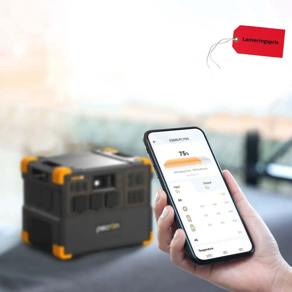 Pecron E3600LFP – Toppmodell for profesjonell og off grid strøm