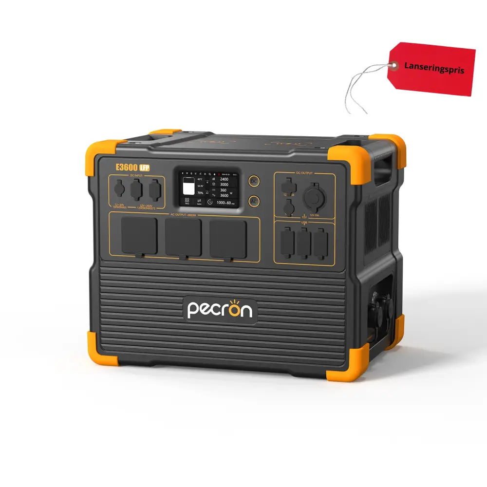 Pecron E3600LFP – Toppmodell for profesjonell og off grid strøm