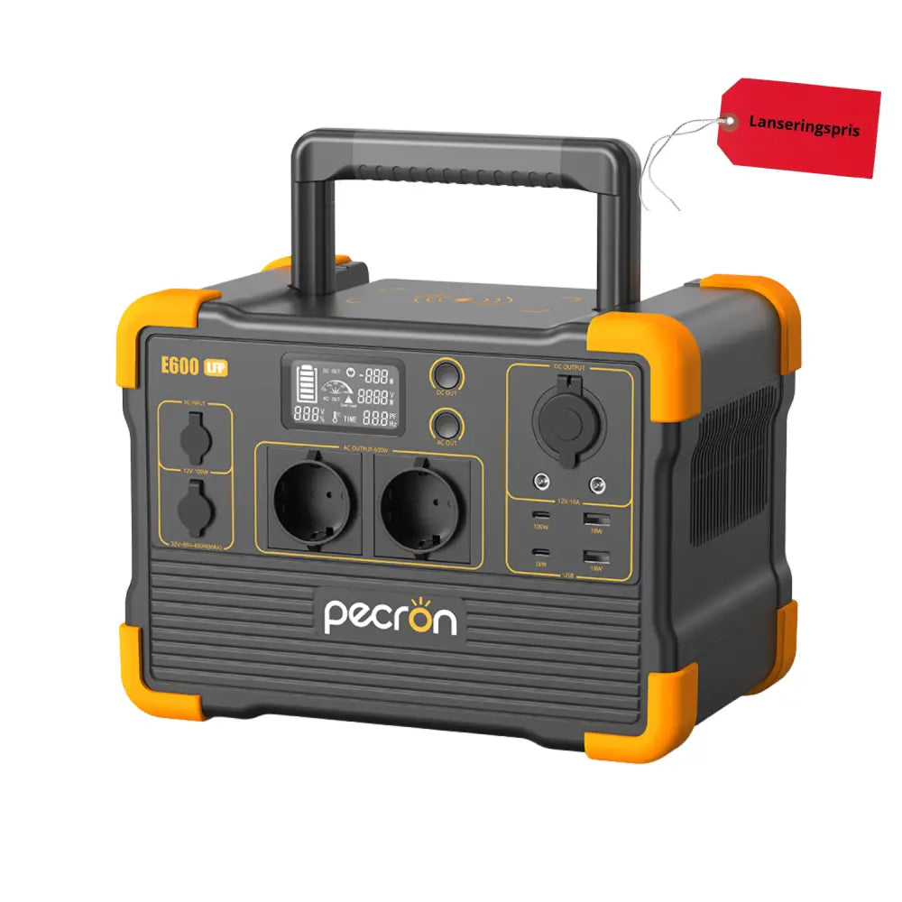 Pecron E600LFP – Kompakt kraftverk med god kapasitet