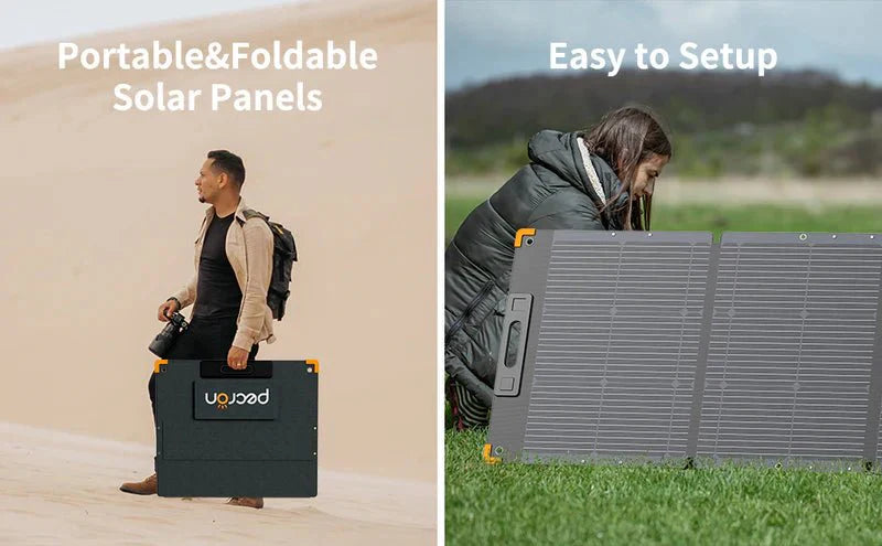 Pecron PV200 – Kraftig, sammenleggbart solcellepanel på 200W - PECRON.NO